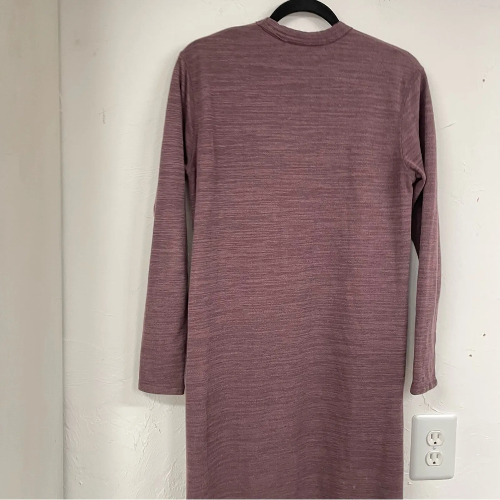 Free People Beach Dusty Mauve Long Line Cardigan Sweater Duster XS Oversized - Image 9