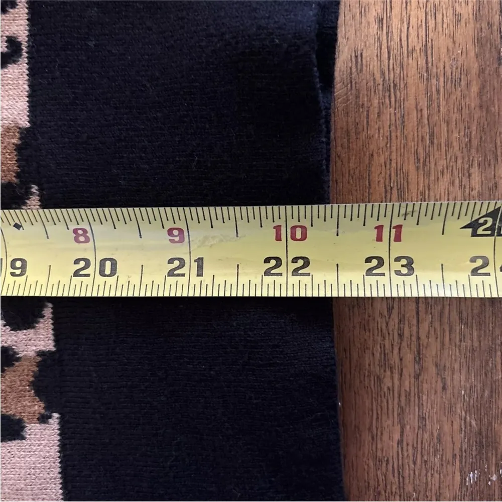 Rachel Zoe Cheetah Full Zip Sweater Cardigan Animal Print Fall Cozy Pockets SZ S - Image 7