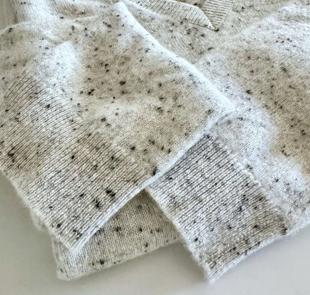 Charter Club Luxury Cashmere Speckle Knit V-Neck Sweater, sz. XL - Image 12