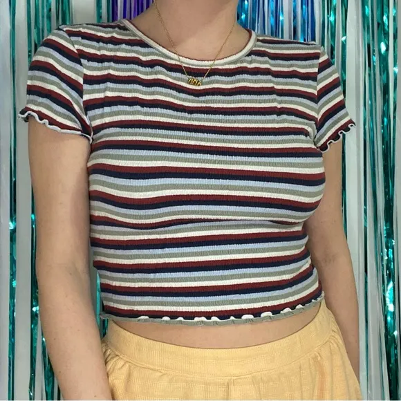 Stripped Crop Top - Image 2