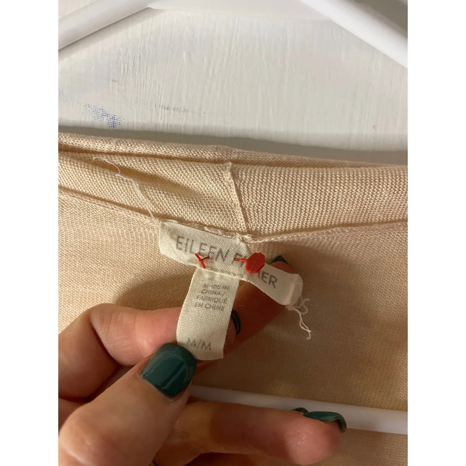 Eileen Fisher  Silk Linen Blend Open Front Drape Cardigan Sweater Top - Image 2