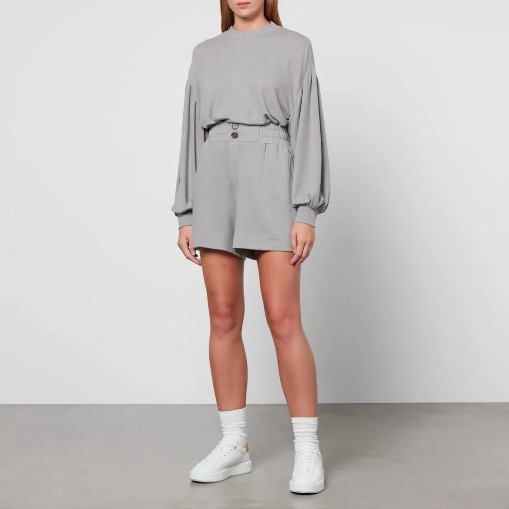 Varley Brannon‎ Oversized Flannel Sweatshirt in Gray Loungewear Cozy Top Size XS - Image 11