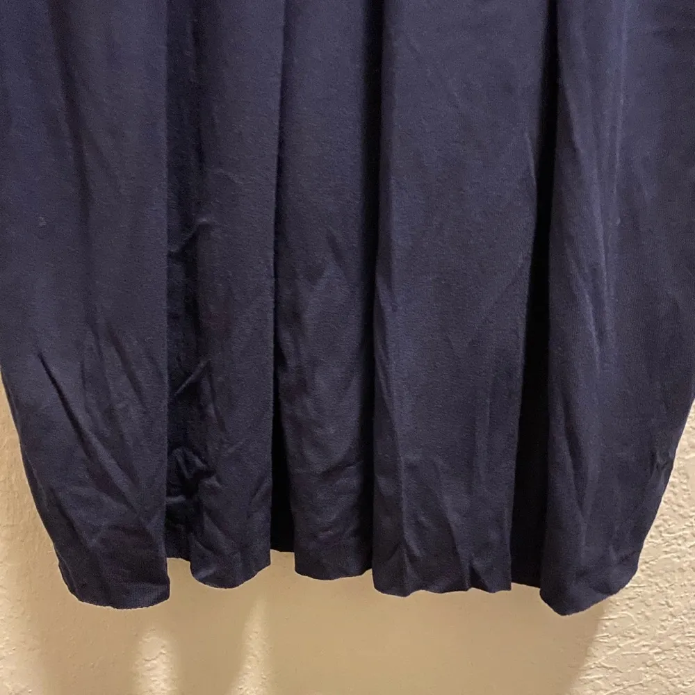 Nadia Tarr Navy Blue Midi Length Skirt One Size New With Tag - Image 9