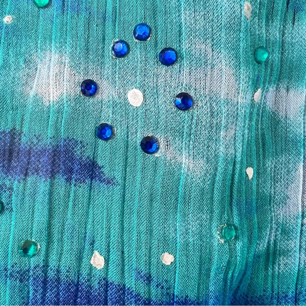 Bijoux Nouveau Tie Dye Print Cover Up V - Image 7