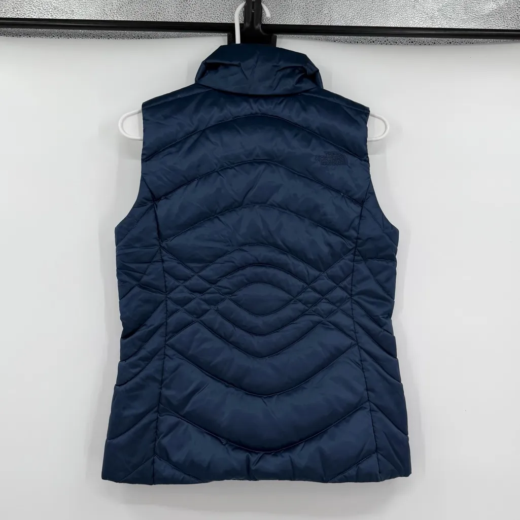 The north face navy blue down 550 puffer vest xs - Image 2