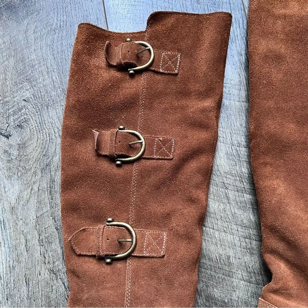 Restricted Leather Riding Boots Brown Size 8 Tall Boot - Image 2