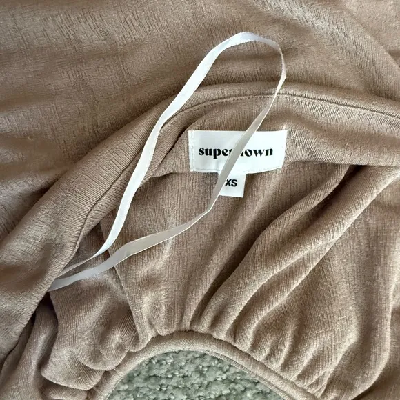 superdown  Beige Gathered Top - Image 2