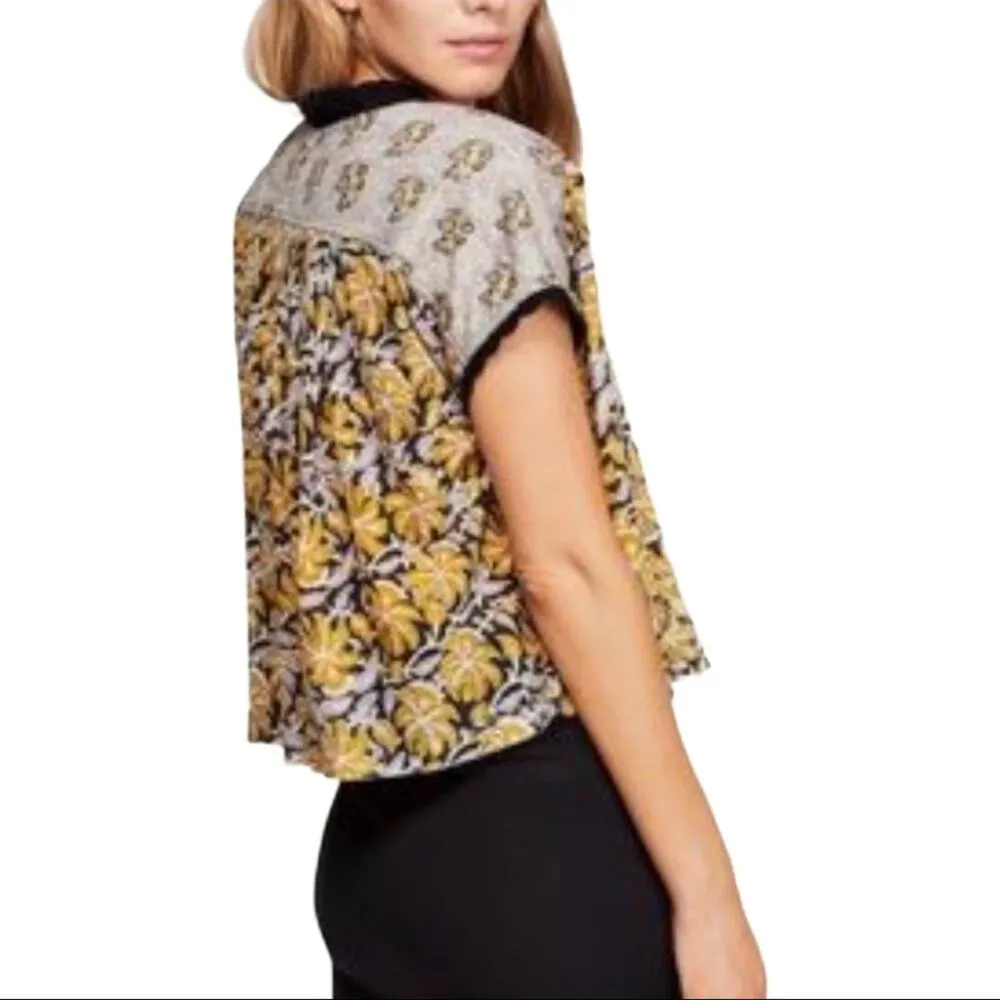 Free People Leilani Boxy Women Tee Small - Image 9