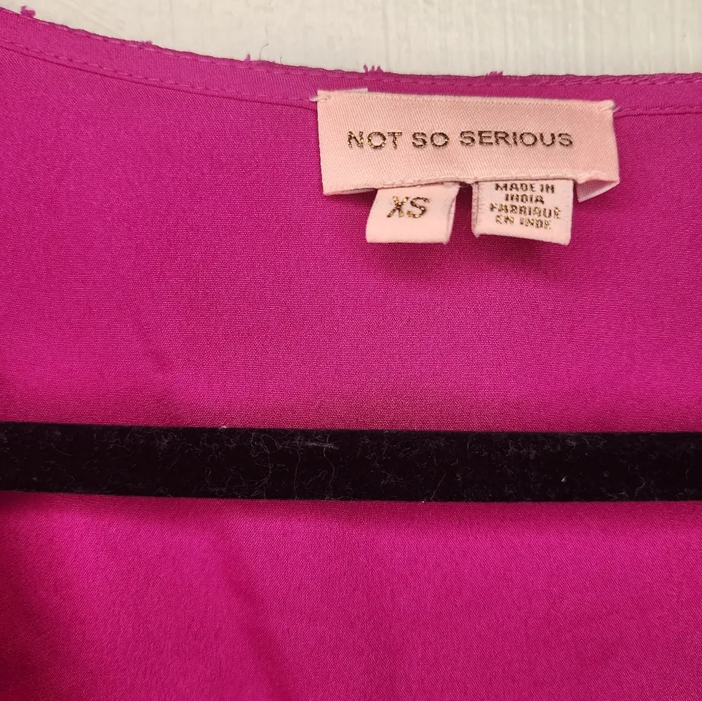 Anthropologie Not So Serious Lace Wrap Dress Pink - Image 3