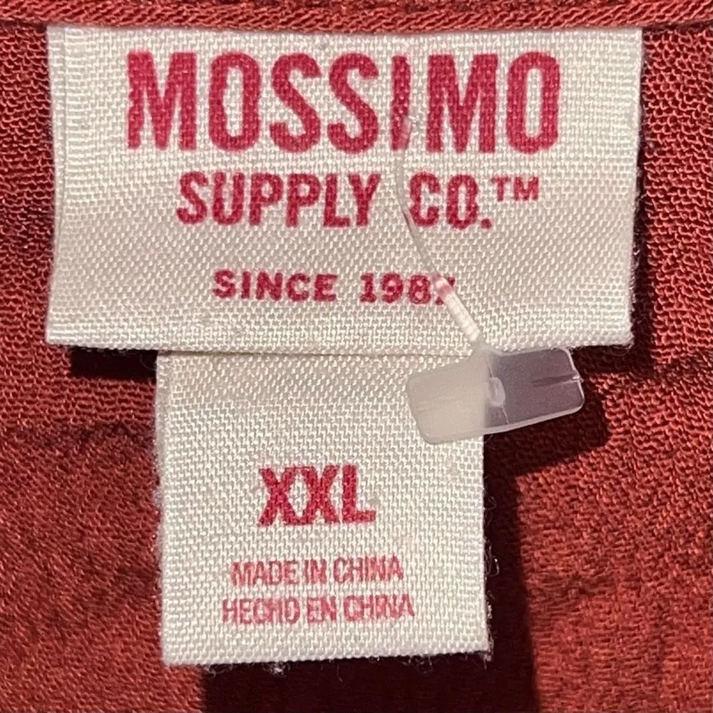 Mossimo Supply Co Crochet‎ Lace Front Spaghetti Strap Cami in Rust Orange Size XXL - Image 6