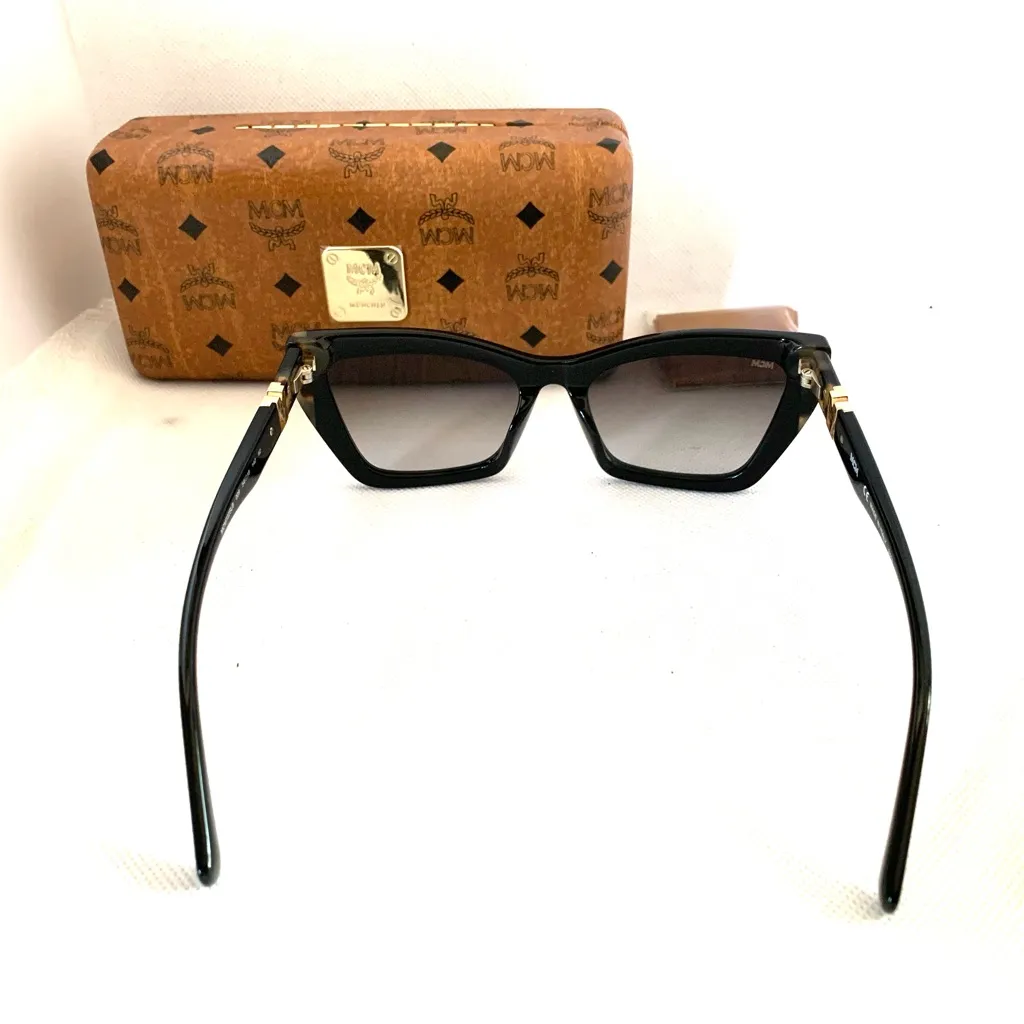 MCM "MCM722SLB 009" BROWN/BLACK TORTOISE SHELL MODIFIED CAT EYE SUNGLASS NIB - Image 9