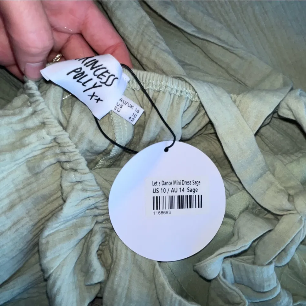 Princess Polly NWT LET'S DANCE MINI DRESS SAGE 10 - Image 9