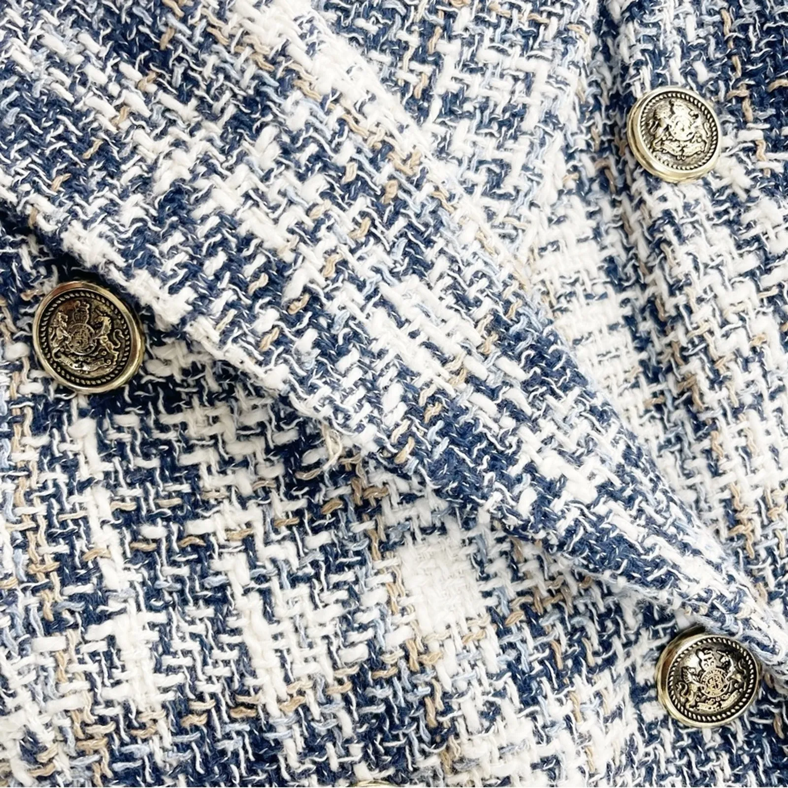 Zara Women's Casual Plaid Double - Image 6