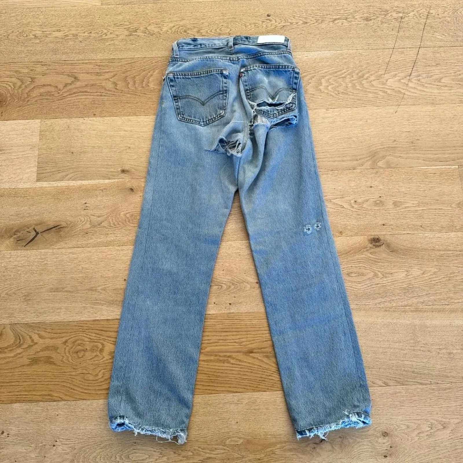 Re Done - Reconstructed High Waist Destroyed Jeans - Image 6