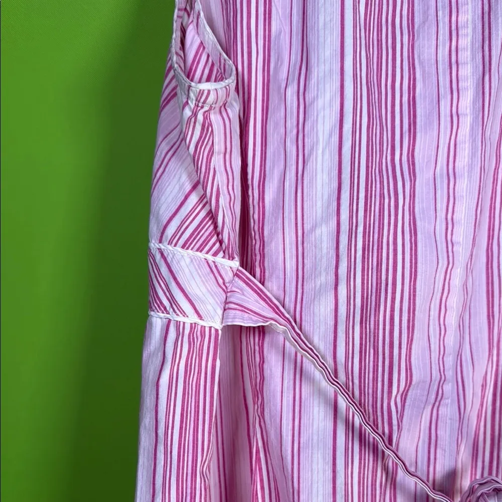 Vintage Motherhood Pink Sleeveless V-Neck Sundress - Image 9