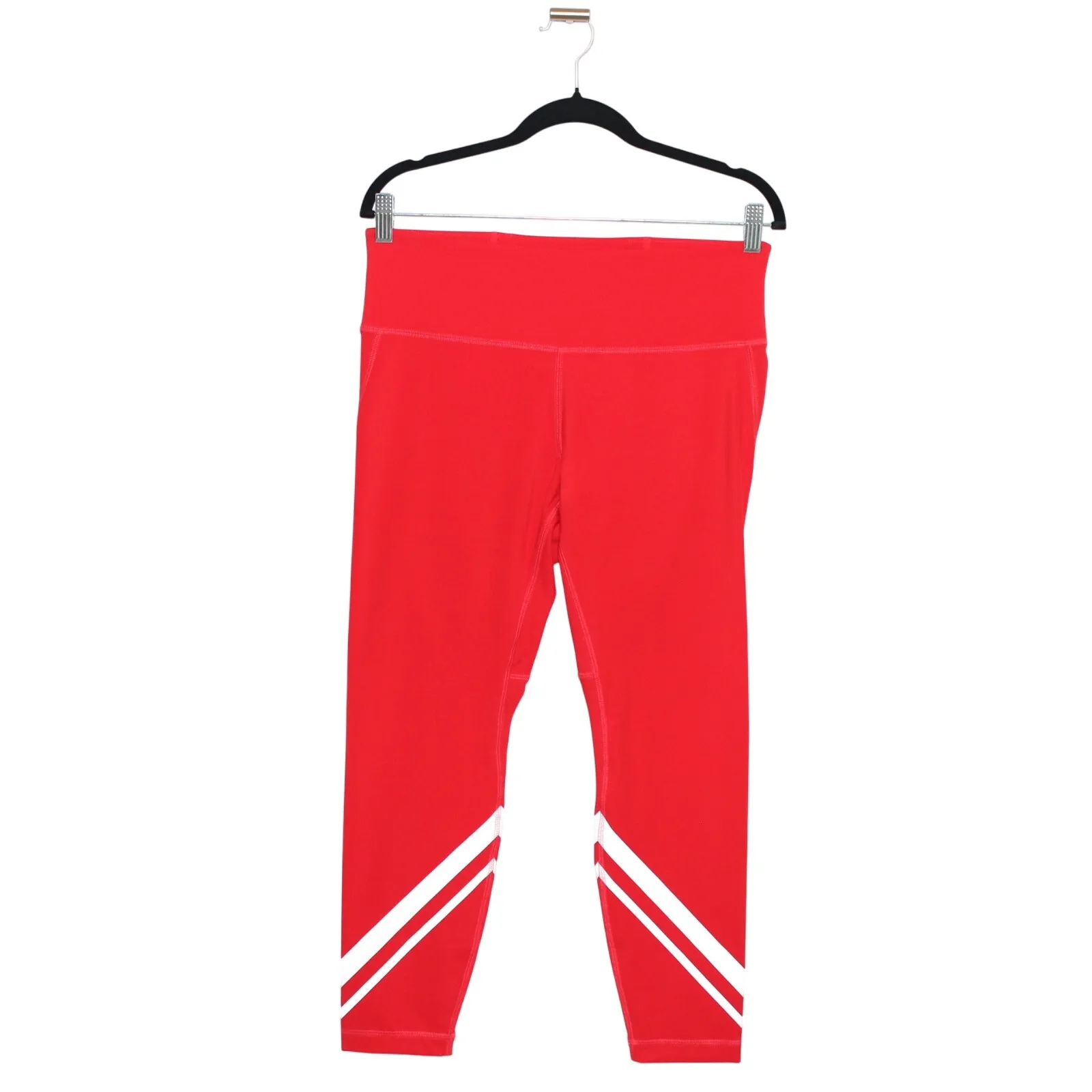 Tory Burch Sculpt Compression Chevron 7/8 Legging Radient Red White XL - Image 3
