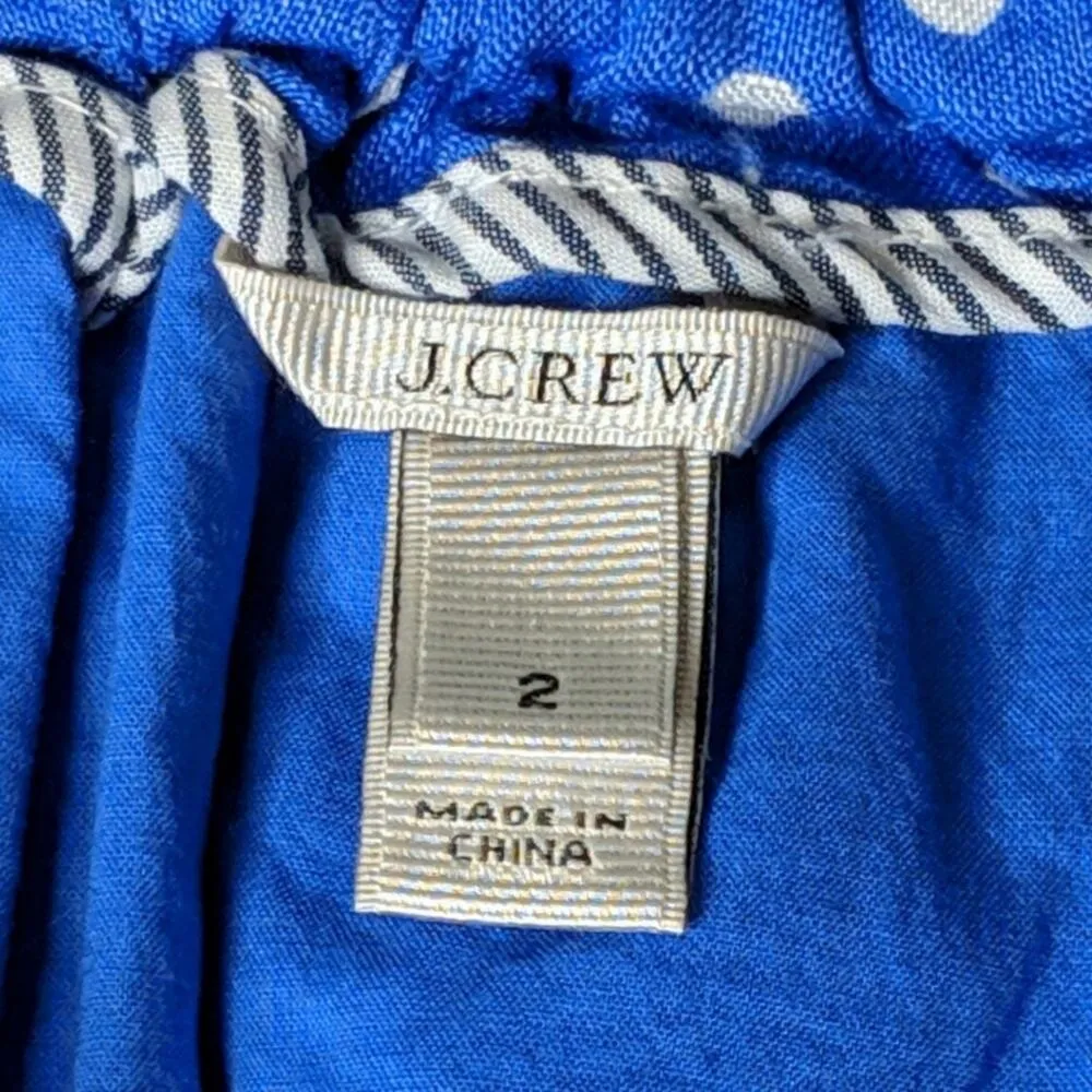 J Crew Boardwalk Linen Skirt Polka Dotted 2 - Image 5