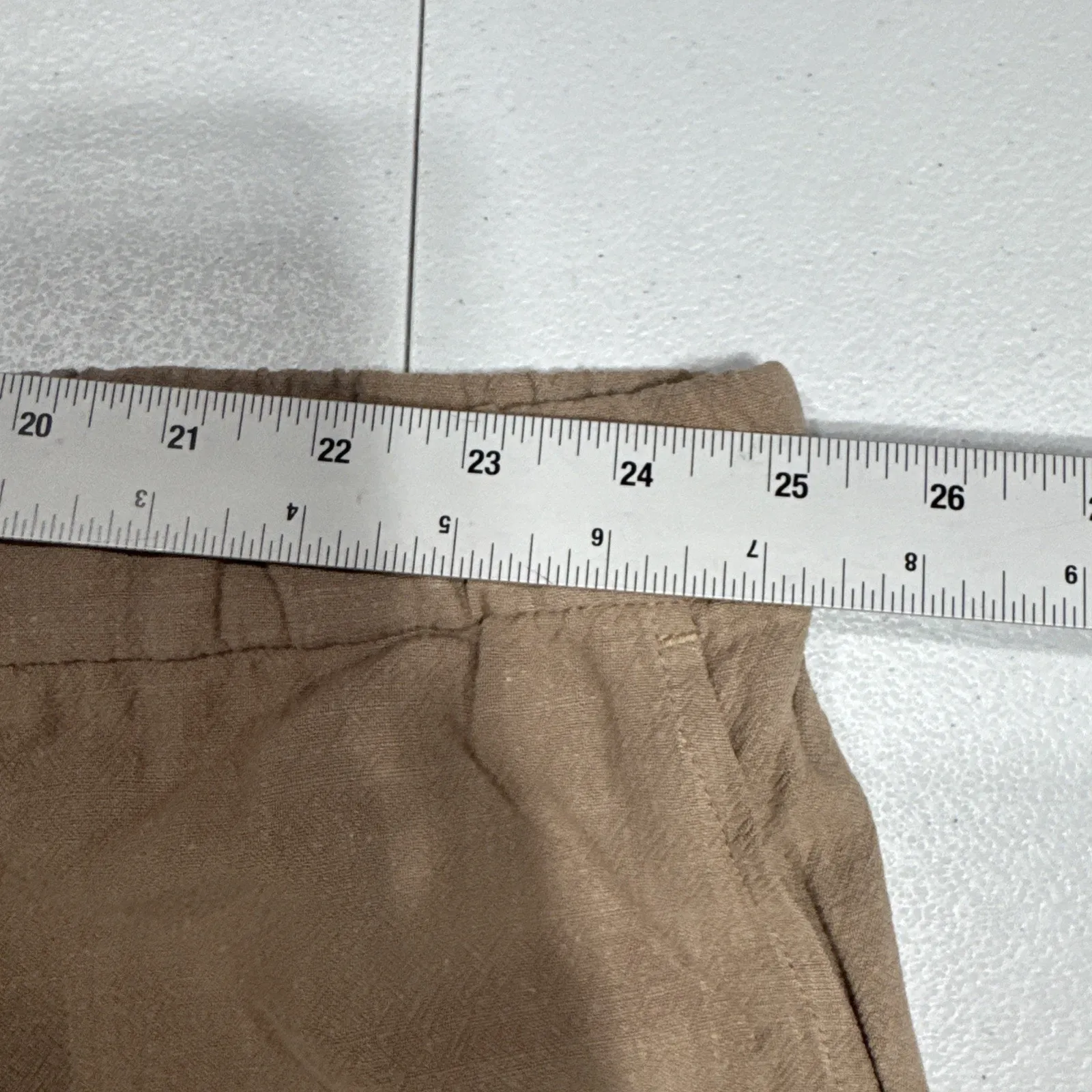 Susan Graver Pure Womens Pull On Shorts Size 4XP Rayon Linen Blend A501390 Pocke - Image 8