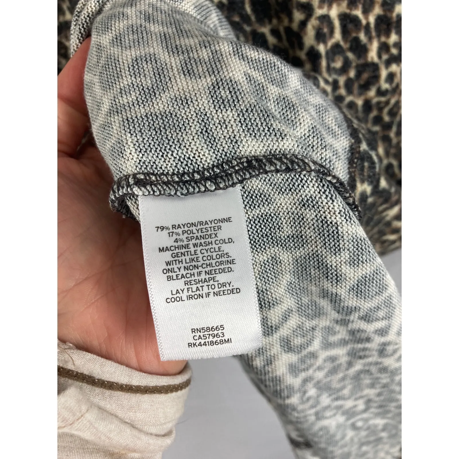 NWT Abound Cheetah Print Sweater Dress Mock Neck Long Sleeve S - Image 4