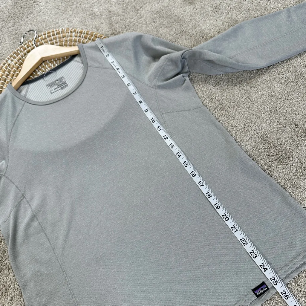 Patagonia Women’s Midweight Capilene Baselayer Shirt Longsleeve Polartec Gray L - Image 12