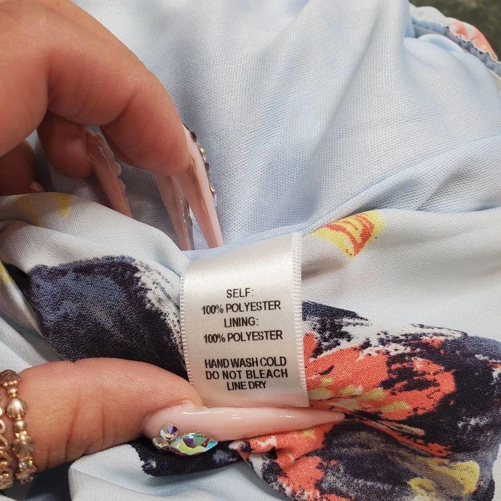 Lulu's Floral Waist Tie Romper - Image 5