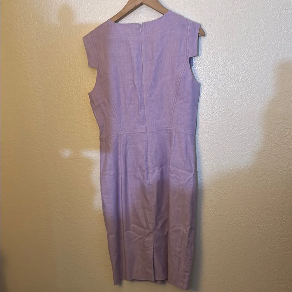 J. Crew Light Purple Midi Dress - Image 3