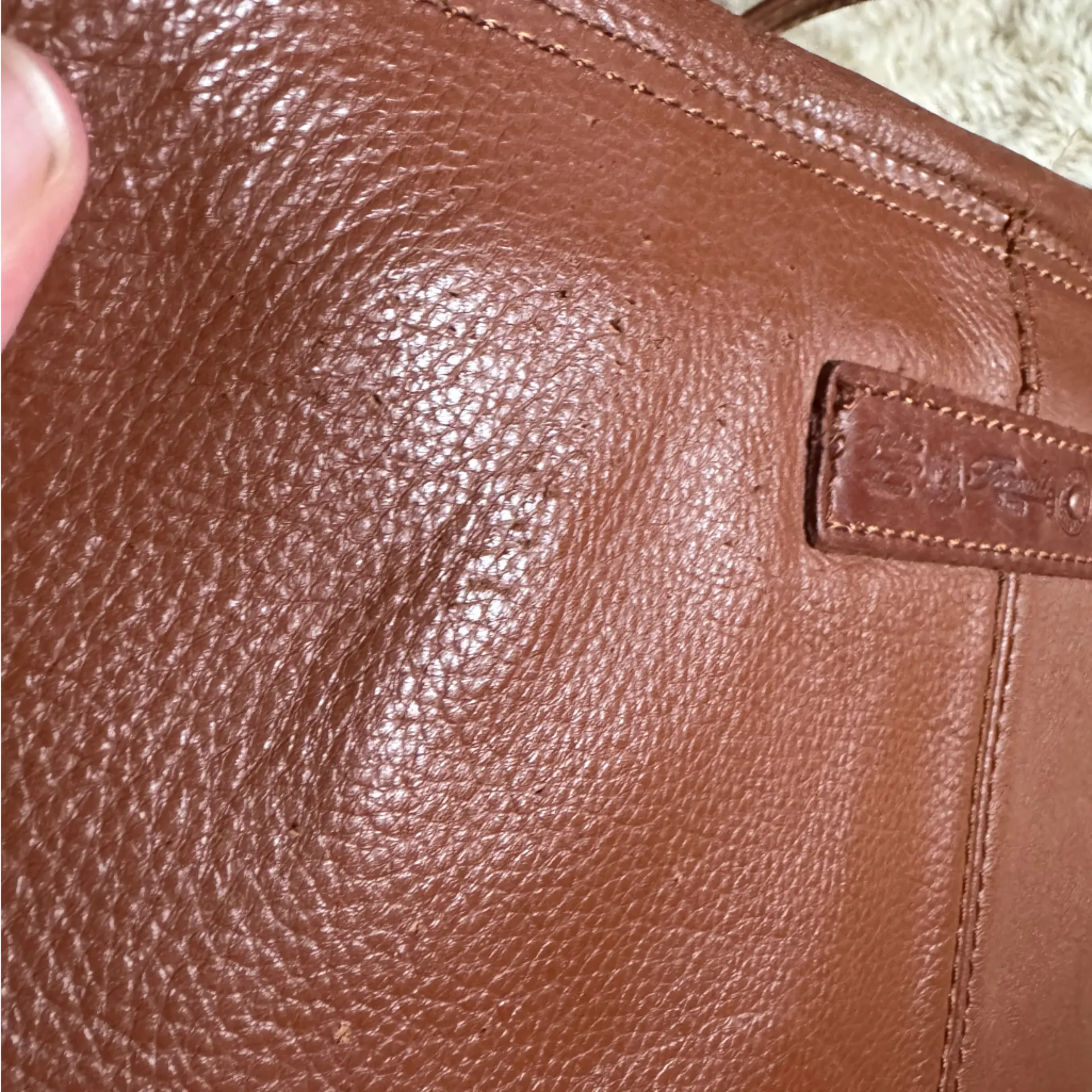 Fossil 1954 vintage messenger bag cognac leather shoulder bag laptop bag - Image 6