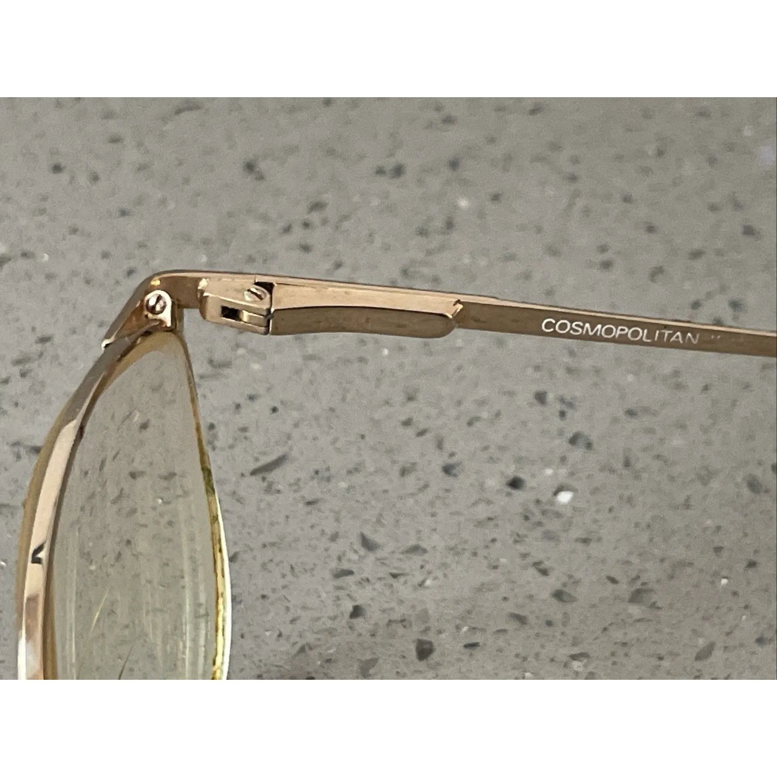 Cosmopolitan Eyeglasses Metal Frames ONLY Hearst Corp Marine Gold 52-19-135 - Image 9