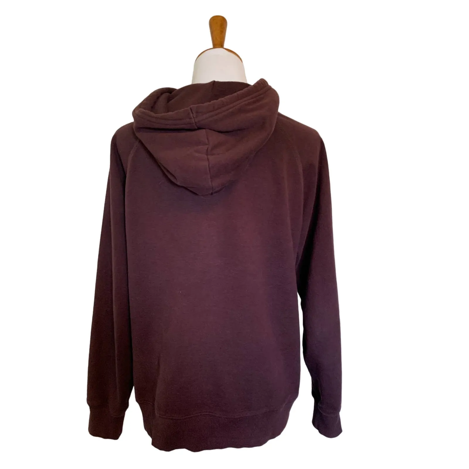 The North Face hoodie Small drawstring maroon/purple - Image 2