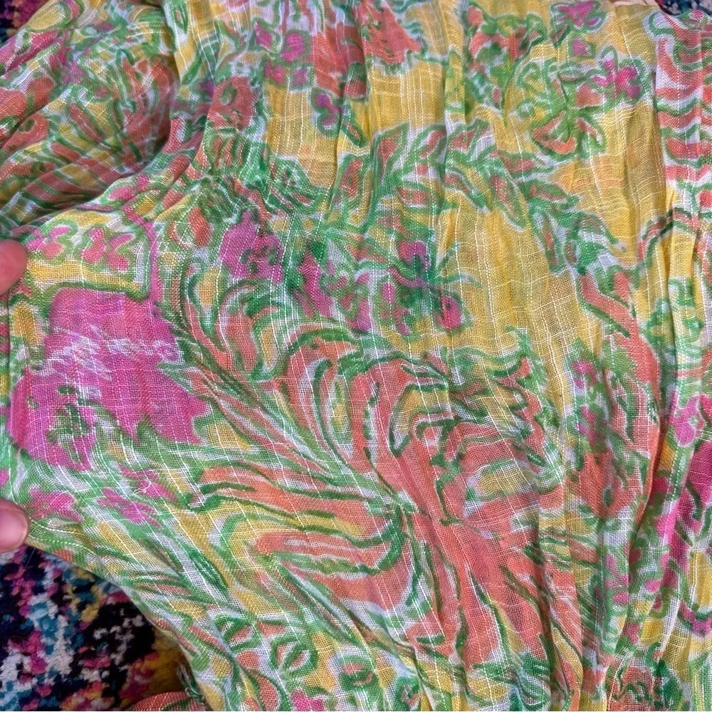 Lilly Pulitzer for Target Happy Place Murfee Scarf Yellow - Image 3