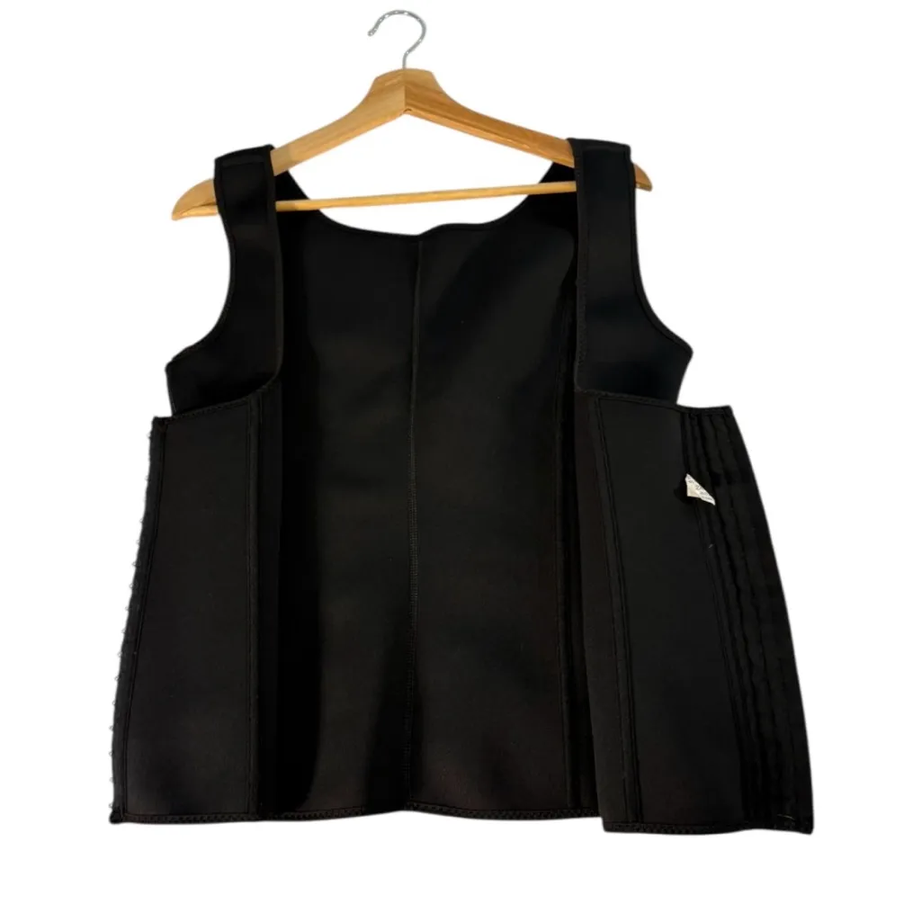 Black Waist Trainer Vest Corset Shapewear Hook & Eye Compression Women’s 2XL Size XXL - Image 4