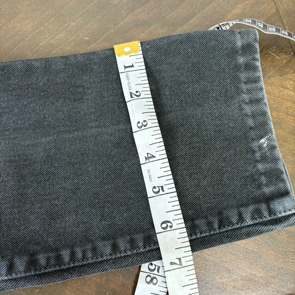 Versace Jean Couture Denim High Rise Mom Straight Tapered Medusa 24 Distressed - Image 11