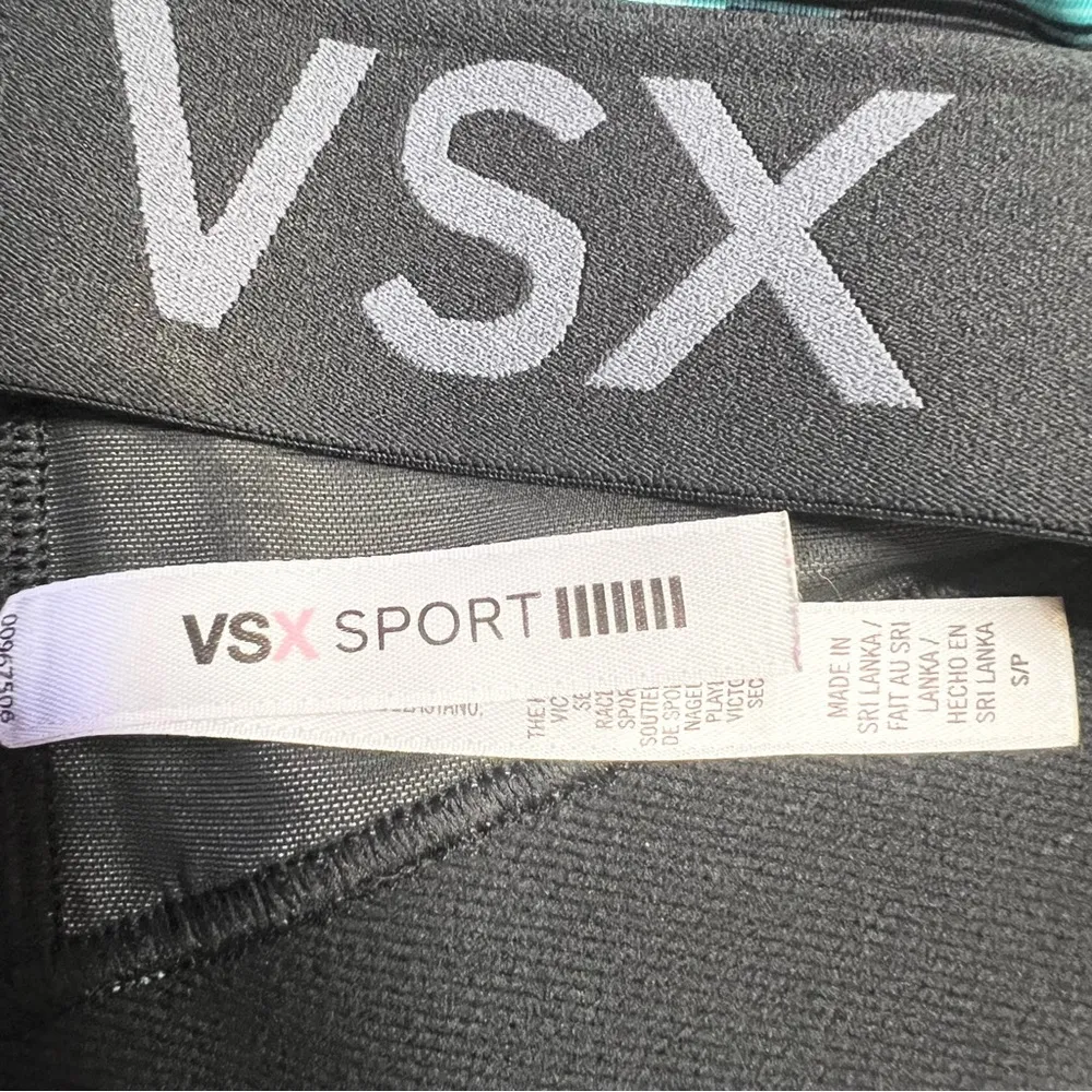 Victoria's Secret VSX The Player Racerback Sports Bra Blue & Black Size Small - Image 7