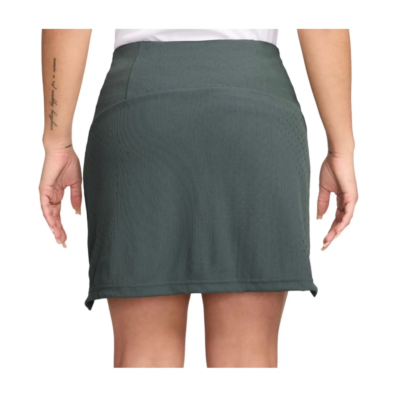 Nike women's 17" Dri fit‎ ADV tour high-waisted long golf skort green size XS - Image 2