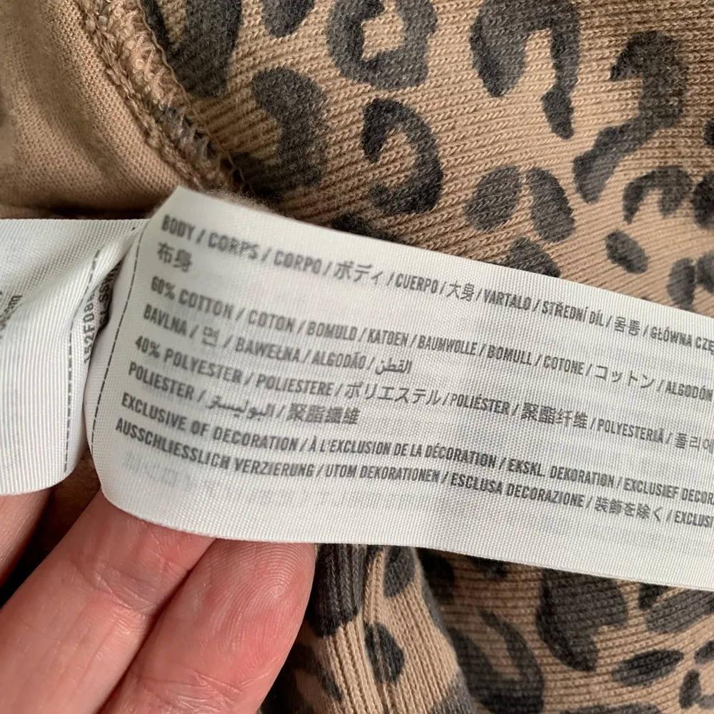 Abercrombie & Fitch Cheetah Open Cardigan Top Animal Print Size S Small - Image 6