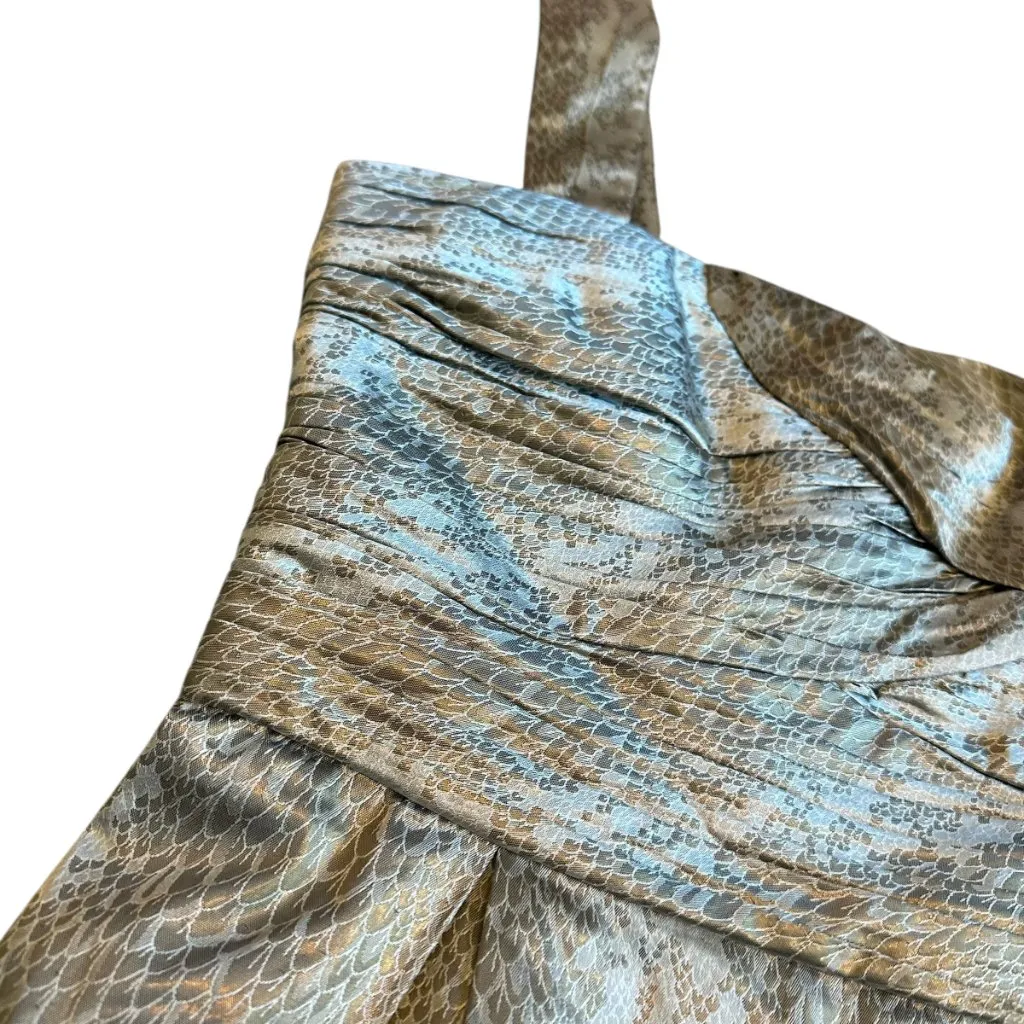 Diane Von Furstenberg DVF Treenie Snake Print Mini Dress Silk Size 6 Women's - Image 5