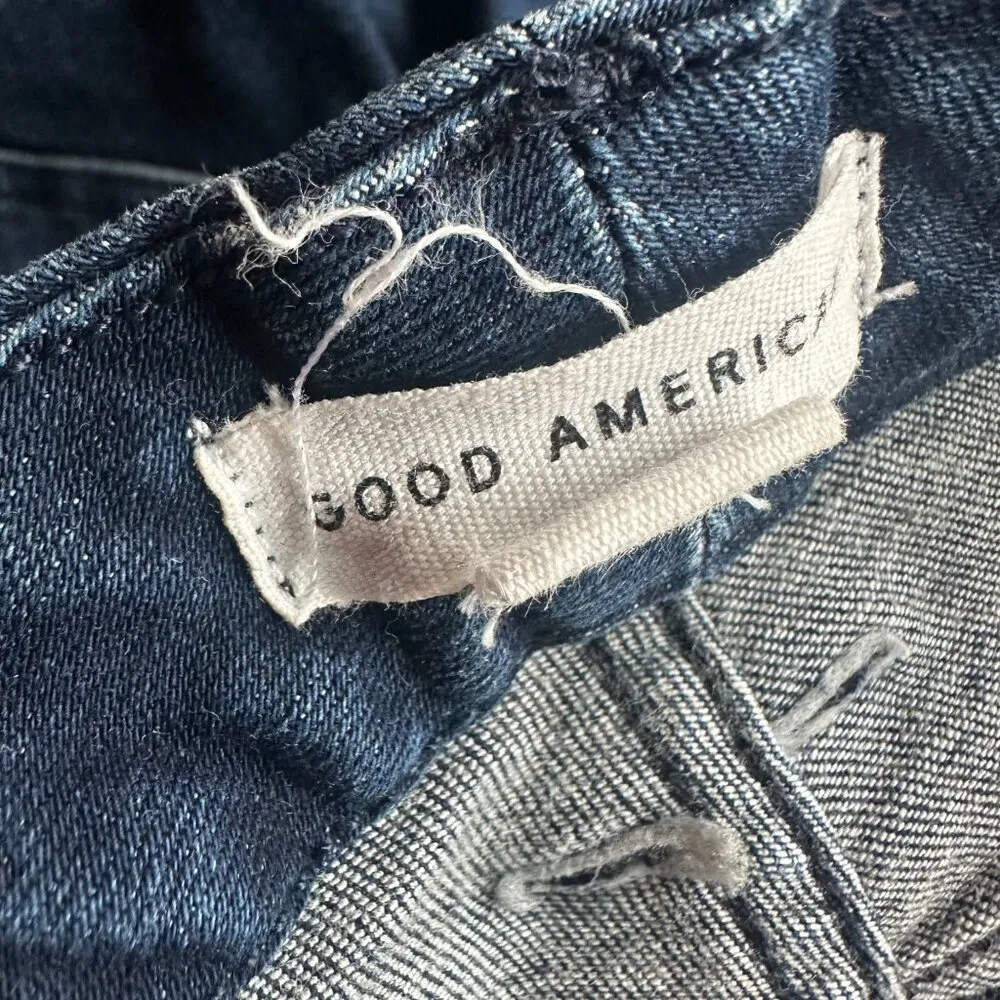 Good American Good Legs Skinny Jeans Dark Wash Classic Stretch Size 00 24 Womens - Image 8