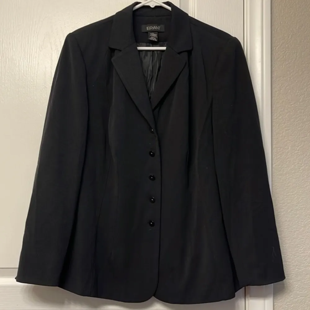 Women's Plus Size Lane Bryant Black Blazer Jacket Size 14 EUC #6509 - Image 2