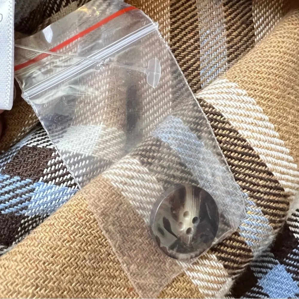 Active USA Wool Blend Plaid Jacquard Long Shirt Jacket Shacket. Size Medium. NWT - Image 13