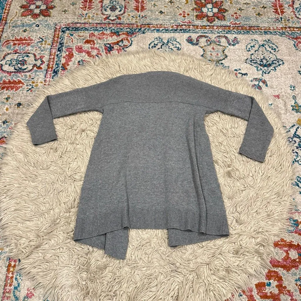 Garnet Hill merino wool open cardigan size medium - Image 4