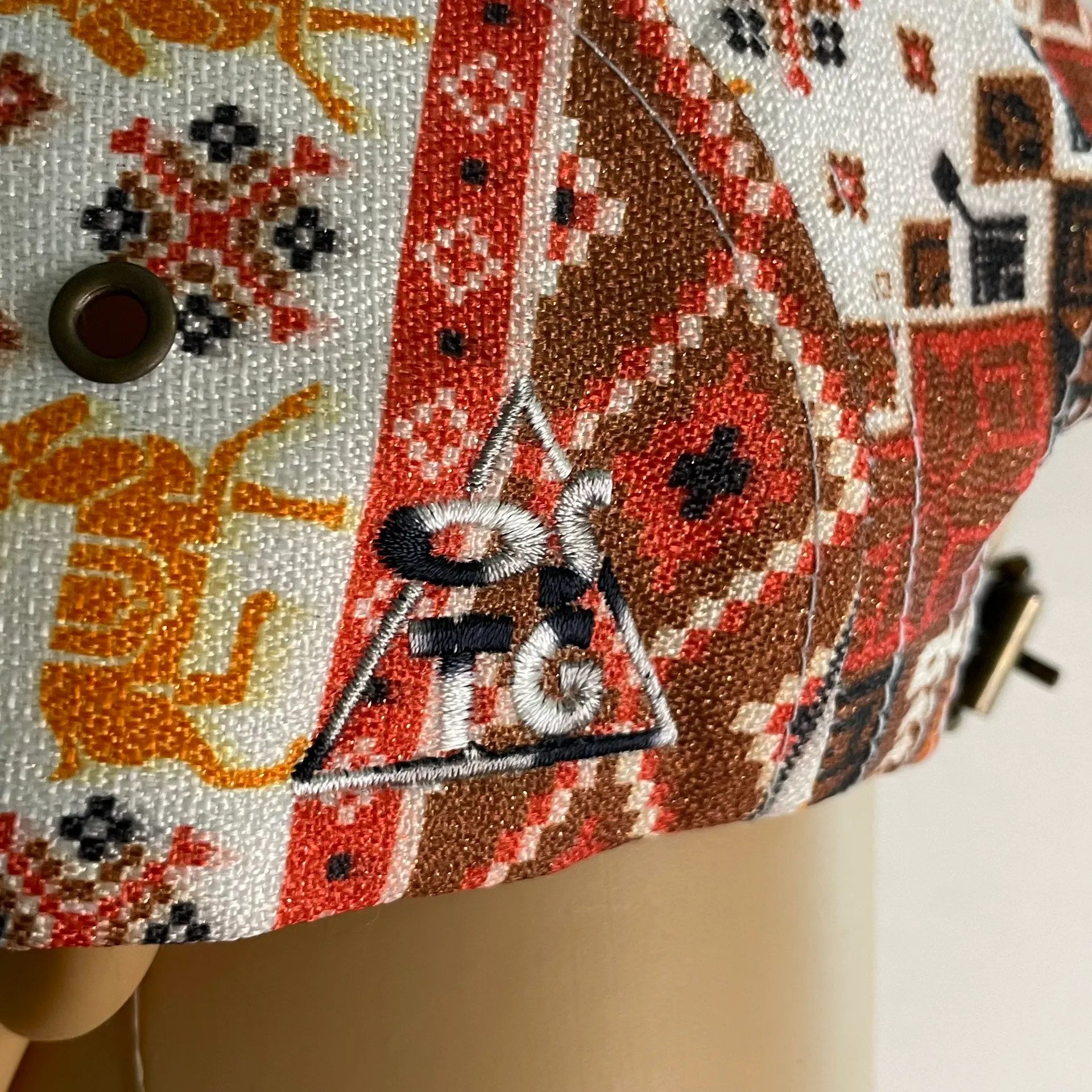 Only See The Good Clothing Company Colorful Native Western Pattern Flat Bill Hat - Image 10