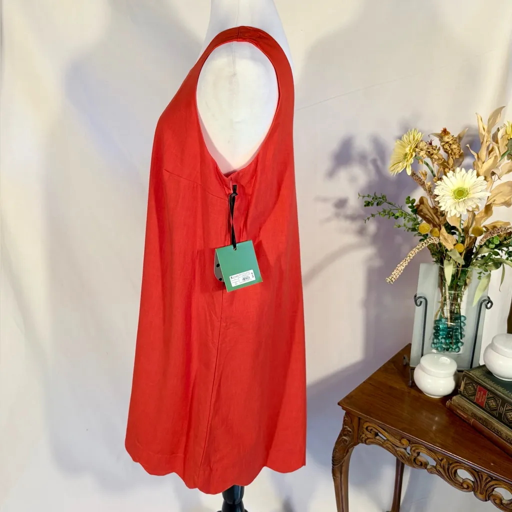 NWT Kate Spade New York x Target Scalloped Hem Shift Dress – Poppy Red Sz L🧡 - Image 7