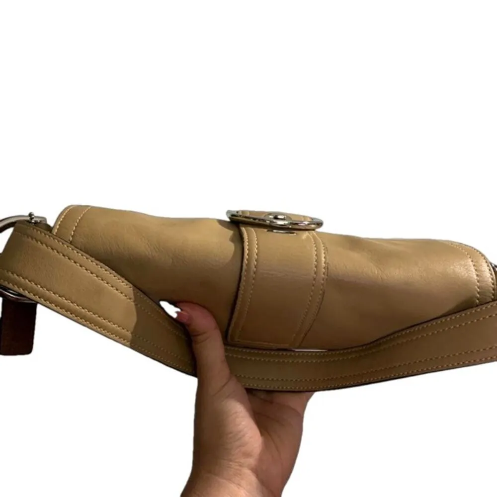 Vintage COACH Y2k Soho Saddle Tan Flap Shoulder Bag - Image 10