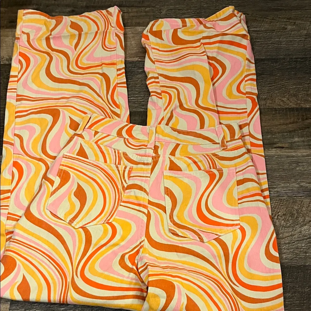 Women’s Colorful Stripped Jeans - Image 8