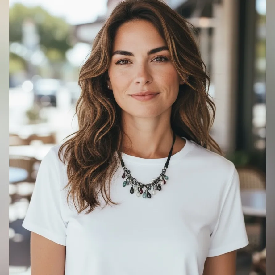 Silpada necklace. 8”. Glass beads - Image 2