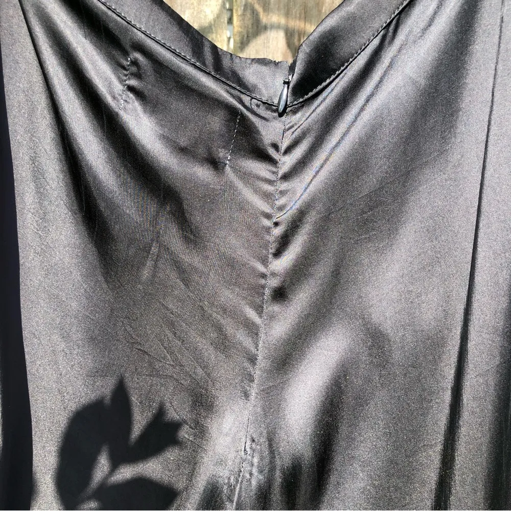 Ainsley Black Satin Wide Leg Pants S - Image 11