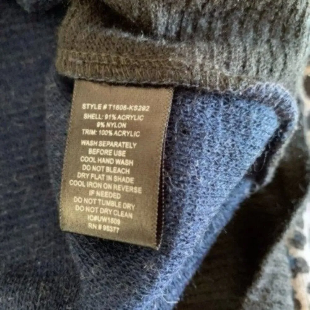 Sanctuary‎ Sweater Small Blue Black Asymmetrical - Image 6