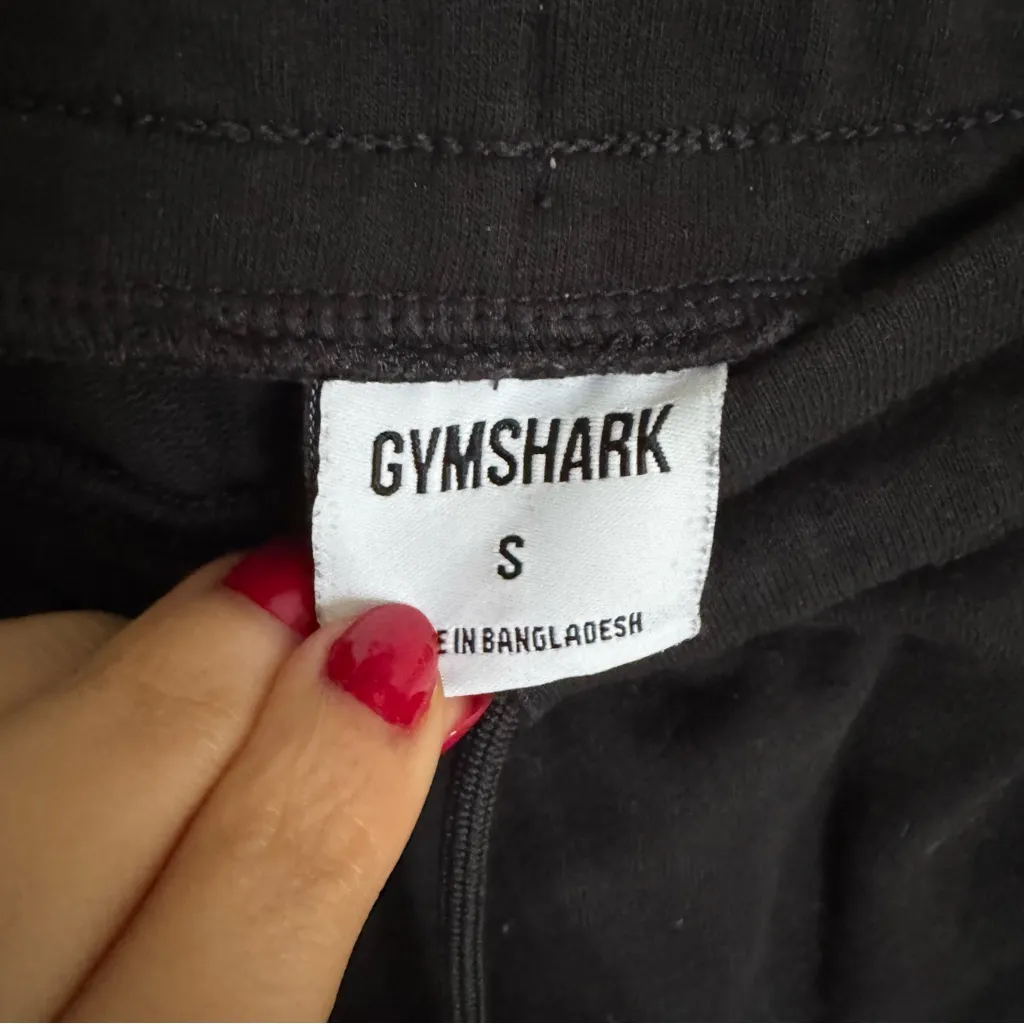 GymShark Womens Athletic Fit Running Training Sweat Pants Fleece Black Size S - Image 5
