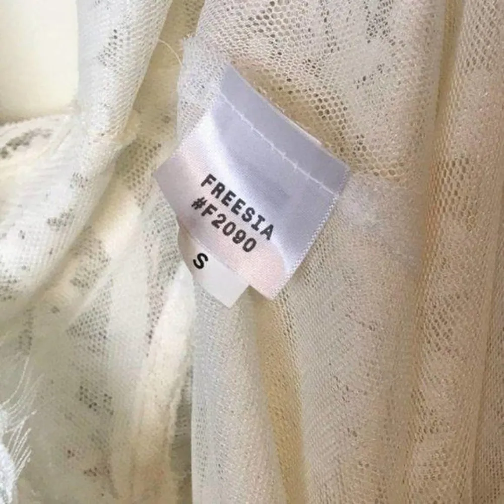 Vintage Y2K Diane Samandi Lace Teddy Nightie Babydoll Lingerie Ivory Chemise S - Image 8