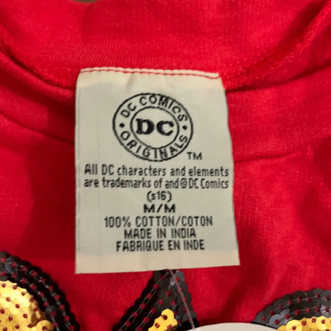 DC Wonder Woman Sequin Red Shirt - Image 8